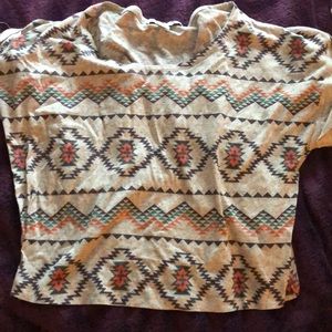 Tribe Print Grey Shirt